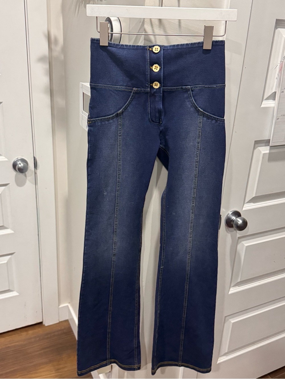 Freddy High-Waist Dark Blue Women's Flare Jeans